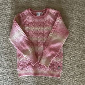 Cozy Pink Ombre Knit Sweater for Kids